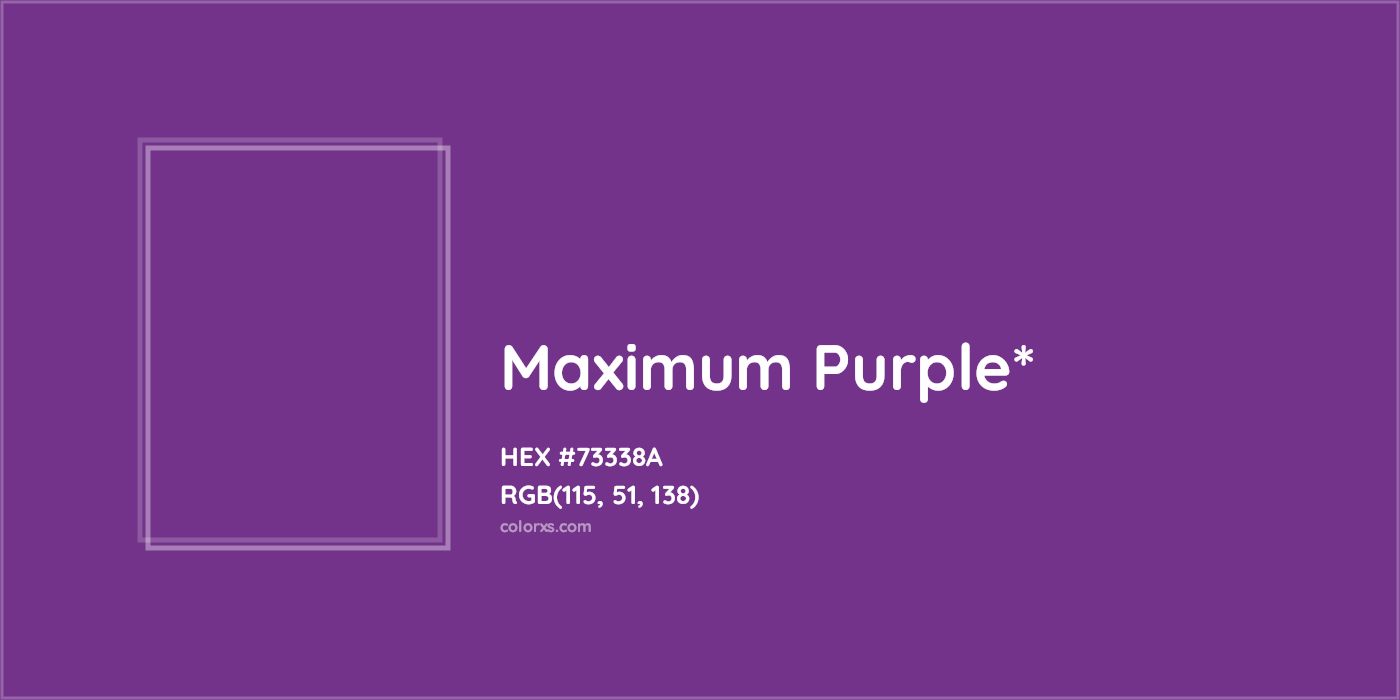 HEX #73338A Color Name, Color Code, Palettes, Similar Paints, Images