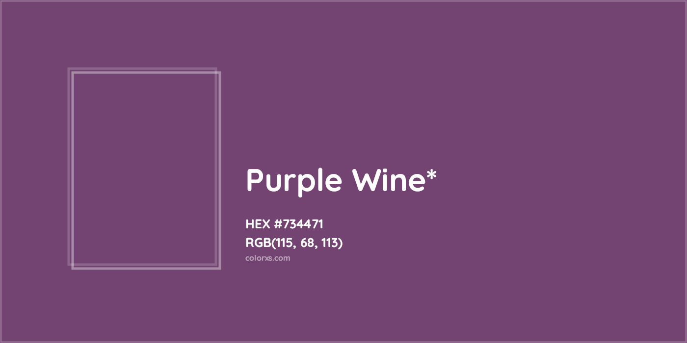 HEX #734471 Color Name, Color Code, Palettes, Similar Paints, Images
