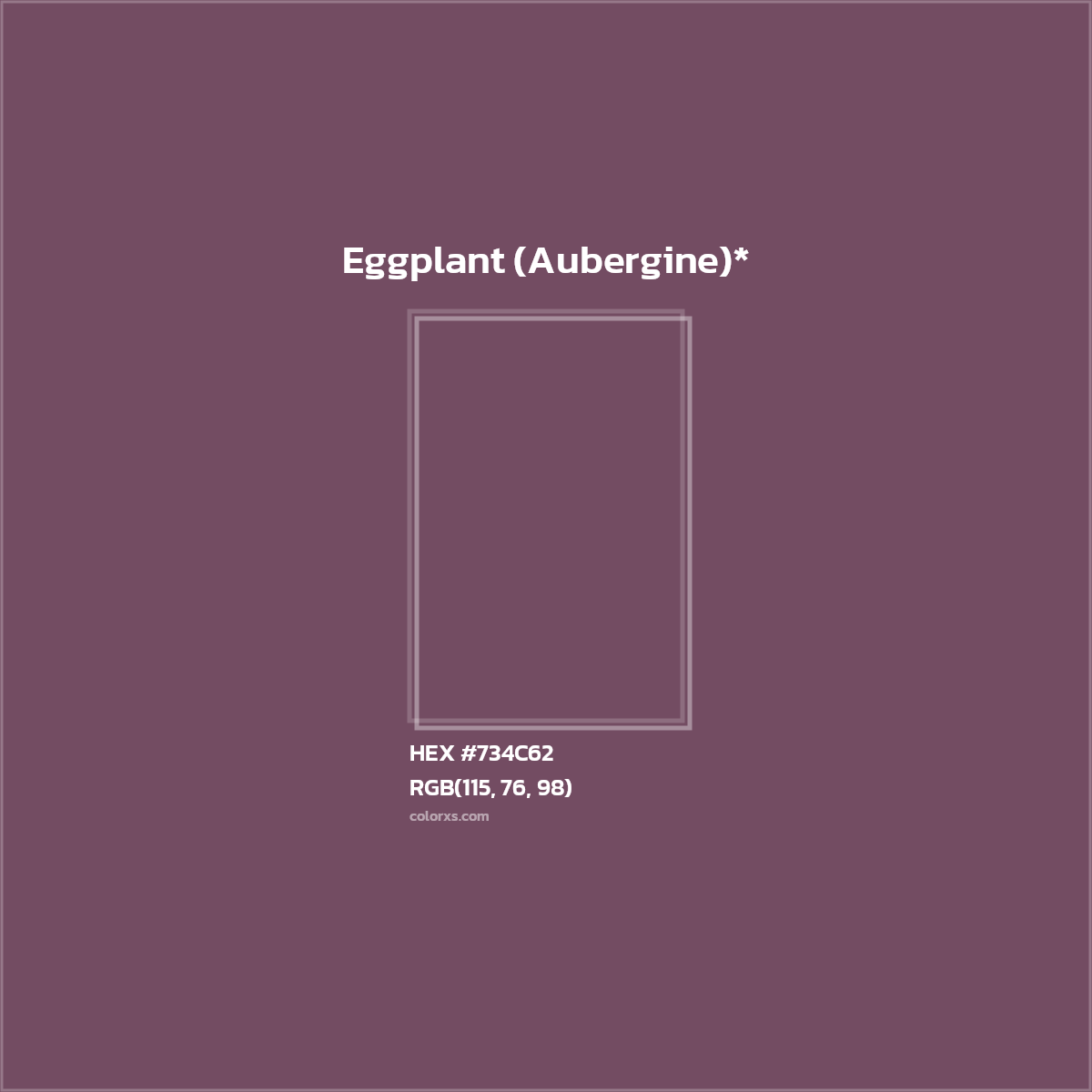 HEX #734C62 Color Name, Color Code, Palettes, Similar Paints, Images