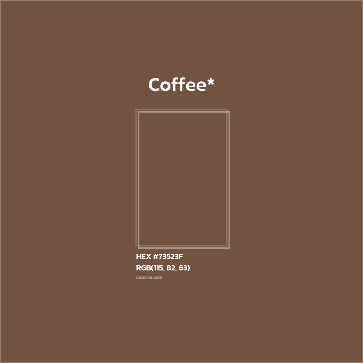 HEX #73523F Color Name, Color Code, Palettes, Similar Paints, Images