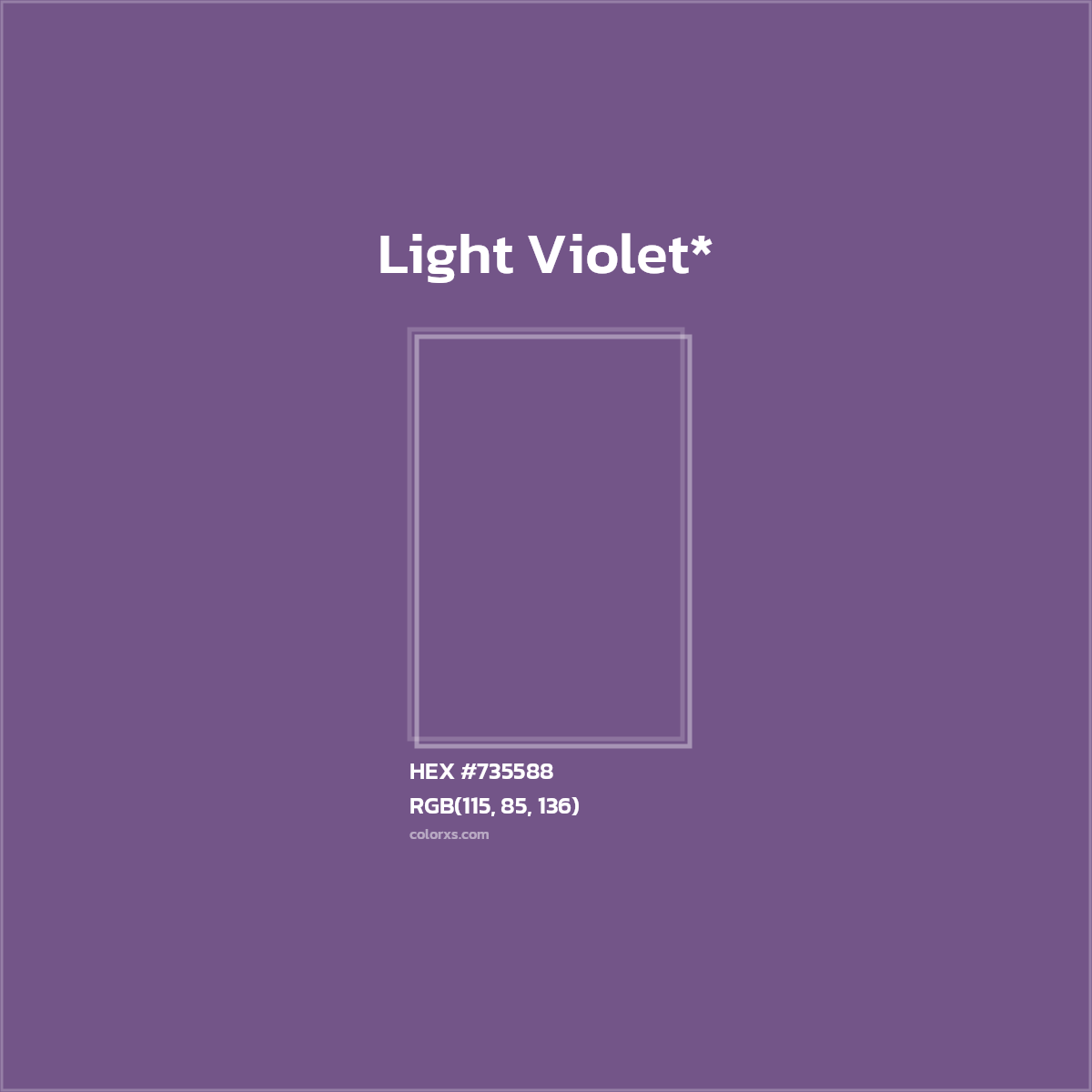 HEX #735588 Color Name, Color Code, Palettes, Similar Paints, Images