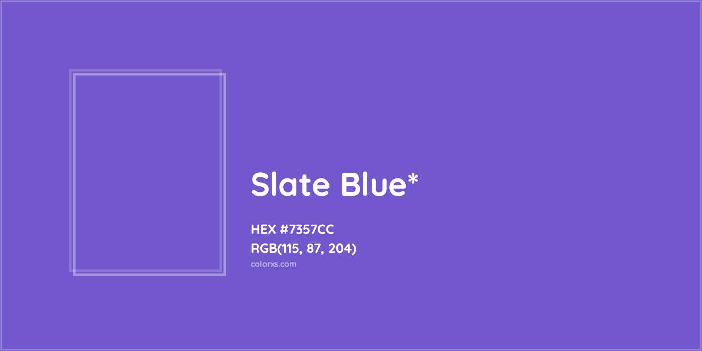 HEX #7357CC Color Name, Color Code, Palettes, Similar Paints, Images
