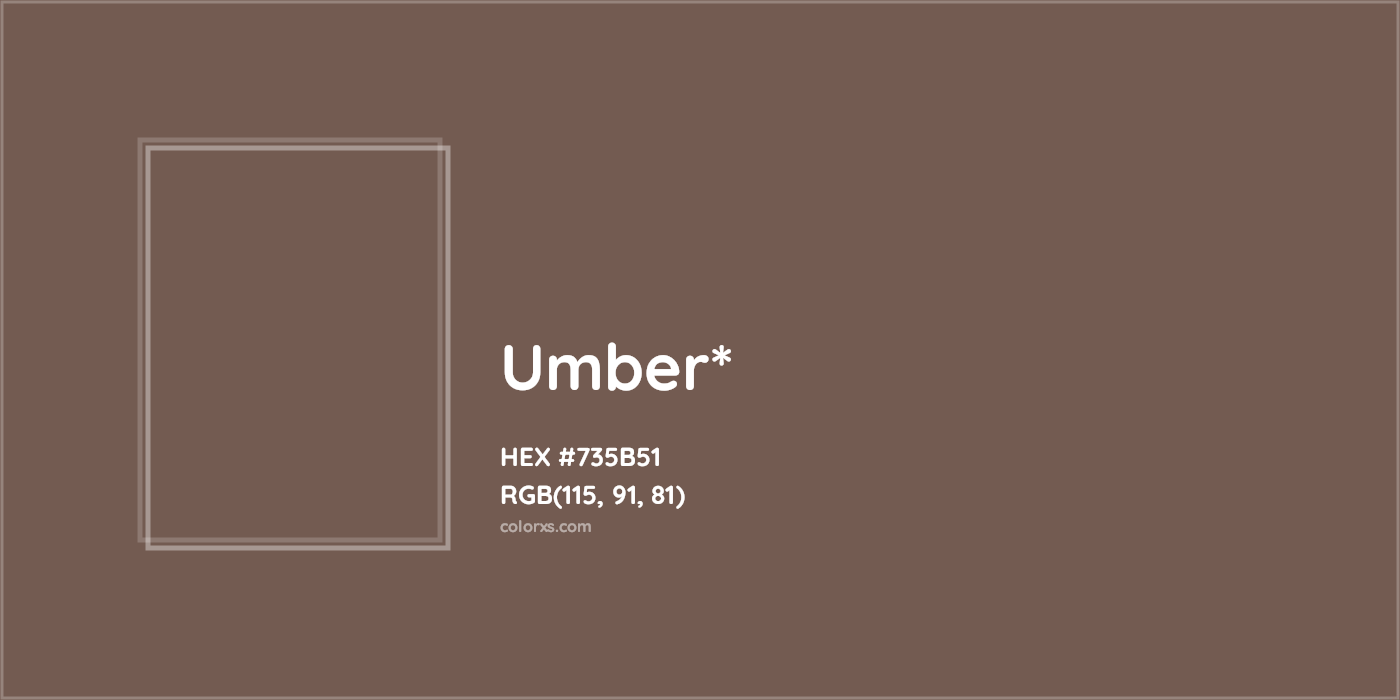 HEX #735B51 Color Name, Color Code, Palettes, Similar Paints, Images