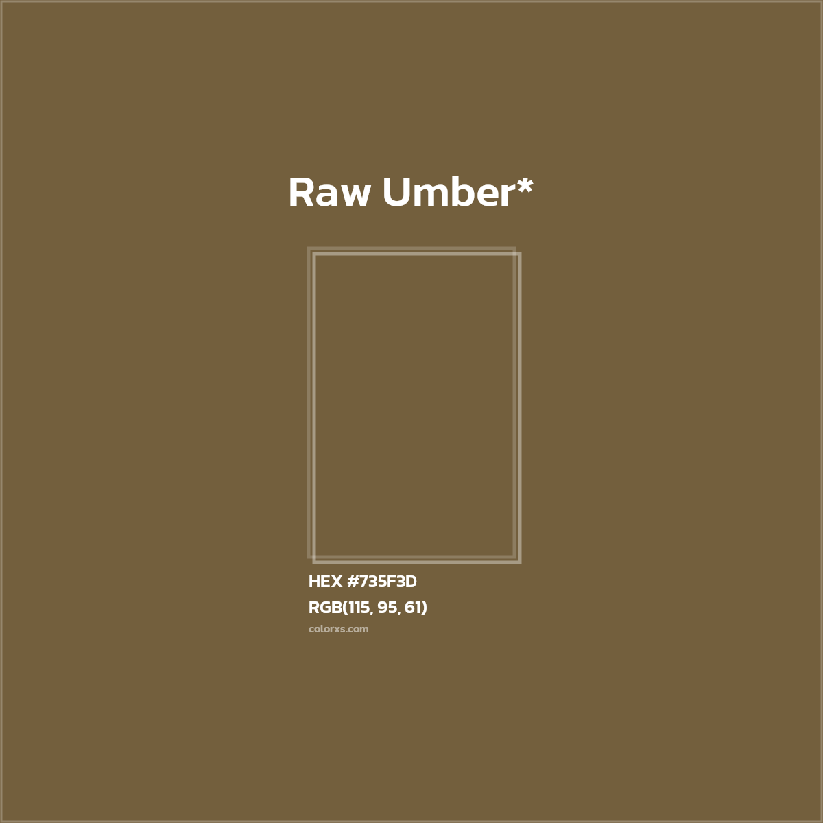 HEX #735F3D Color Name, Color Code, Palettes, Similar Paints, Images