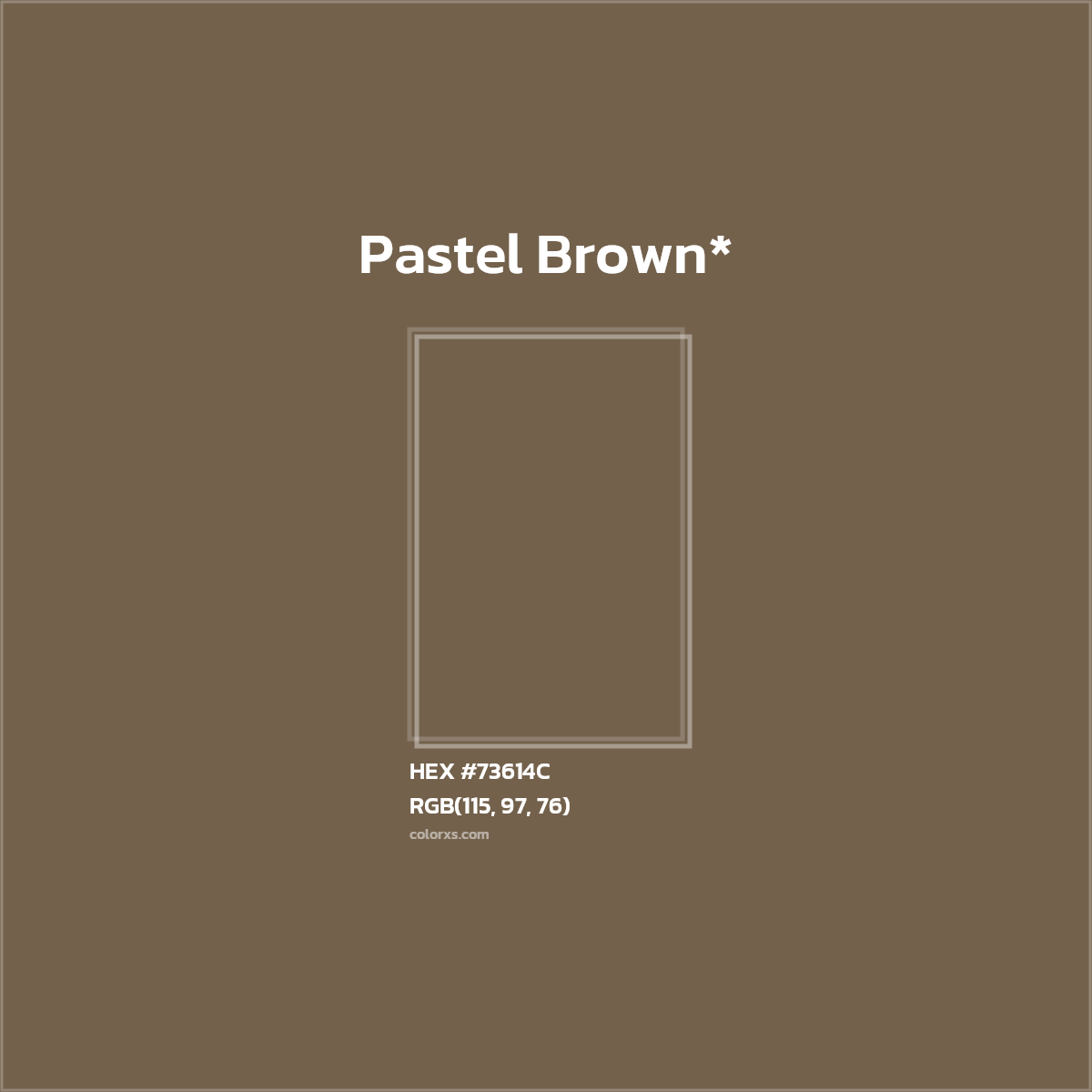 HEX #73614C Color Name, Color Code, Palettes, Similar Paints, Images
