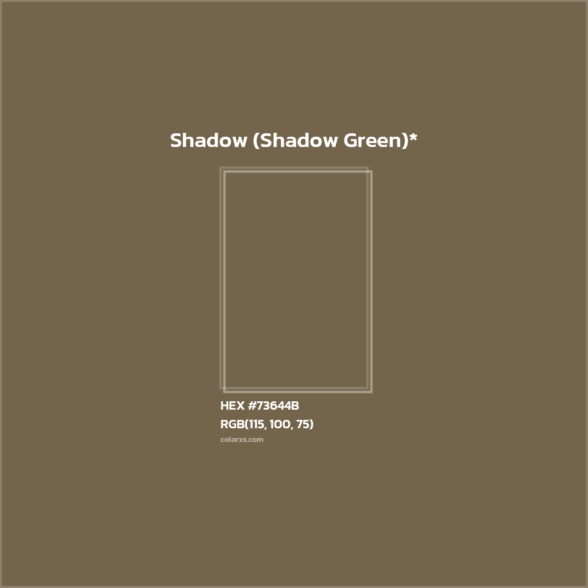 HEX #73644B Color Name, Color Code, Palettes, Similar Paints, Images