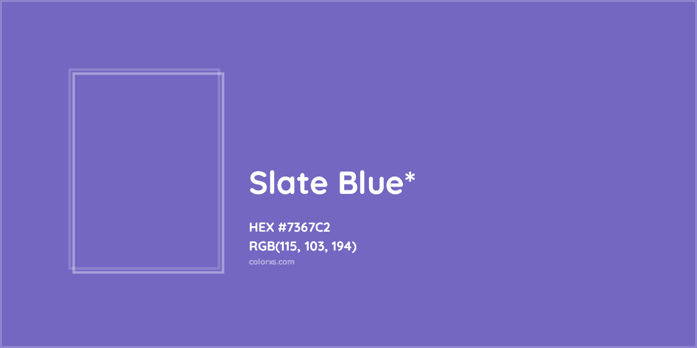 HEX #7367C2 Color Name, Color Code, Palettes, Similar Paints, Images
