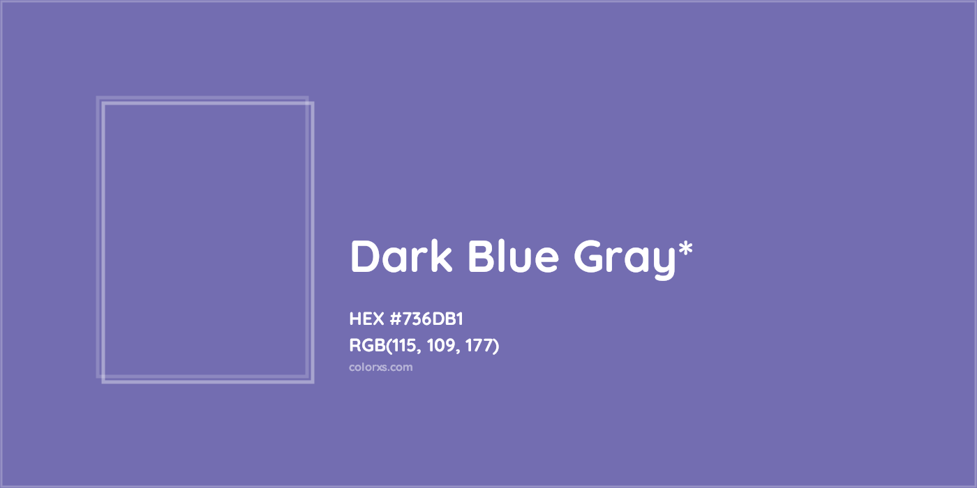 HEX #736DB1 Color Name, Color Code, Palettes, Similar Paints, Images