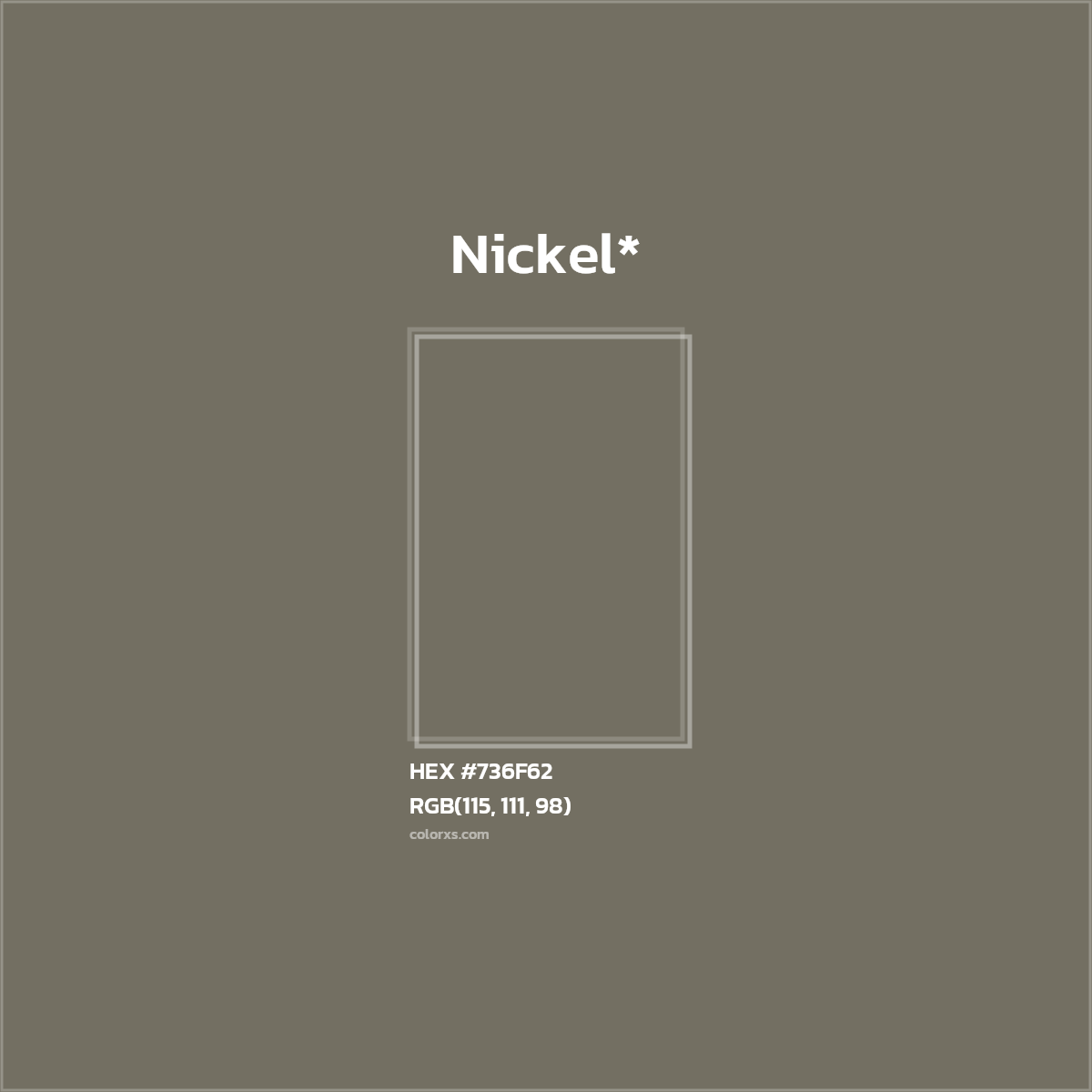 HEX #736F62 Color Name, Color Code, Palettes, Similar Paints, Images