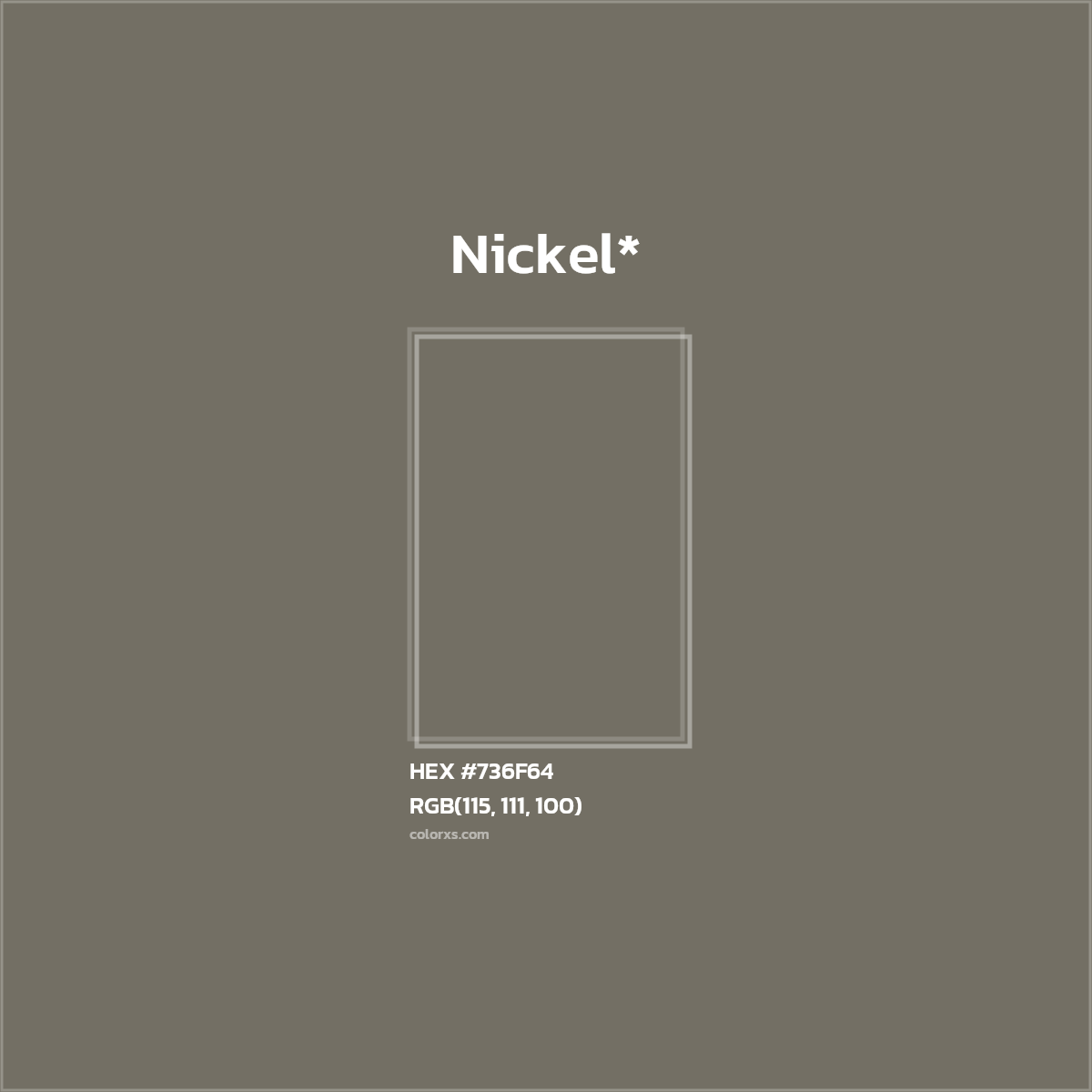 HEX #736F64 Color Name, Color Code, Palettes, Similar Paints, Images