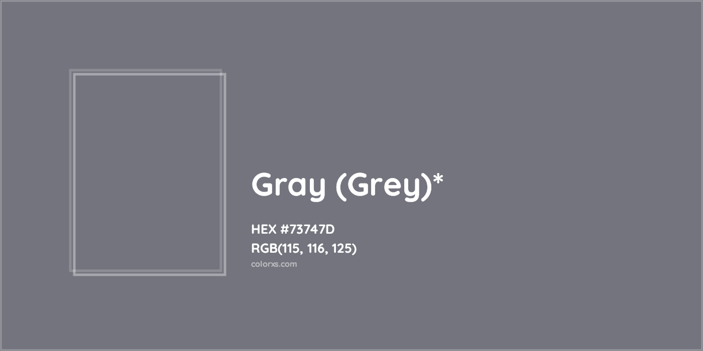 HEX #73747D Color Name, Color Code, Palettes, Similar Paints, Images