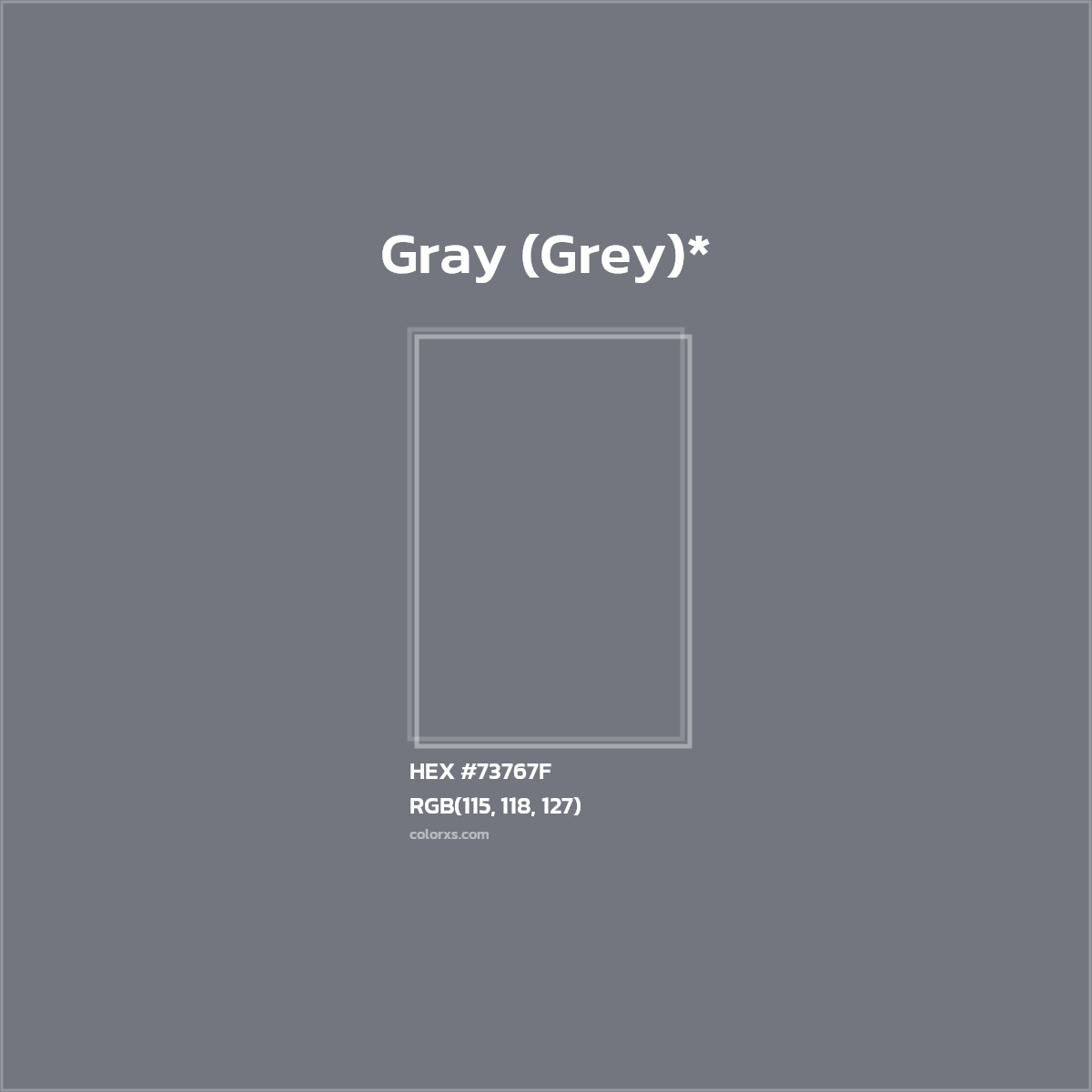 HEX #73767F Color Name, Color Code, Palettes, Similar Paints, Images