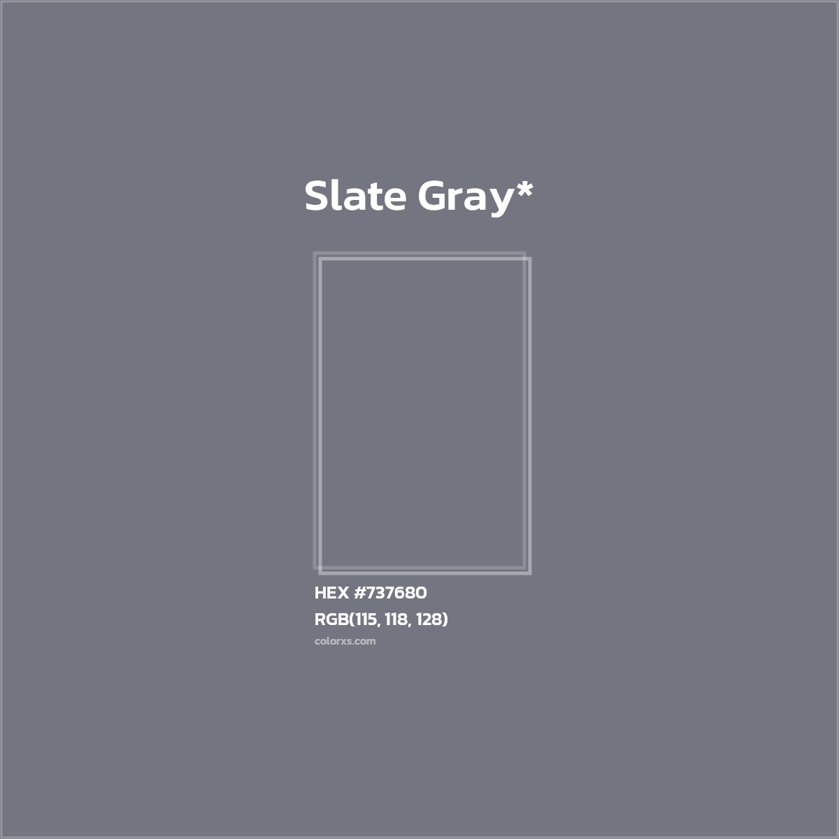HEX #737680 Color Name, Color Code, Palettes, Similar Paints, Images