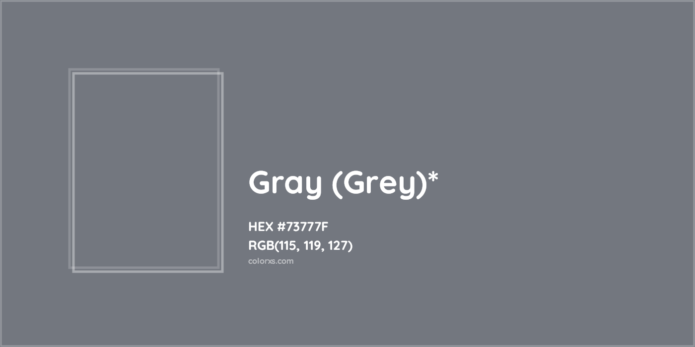 HEX #73777F Color Name, Color Code, Palettes, Similar Paints, Images