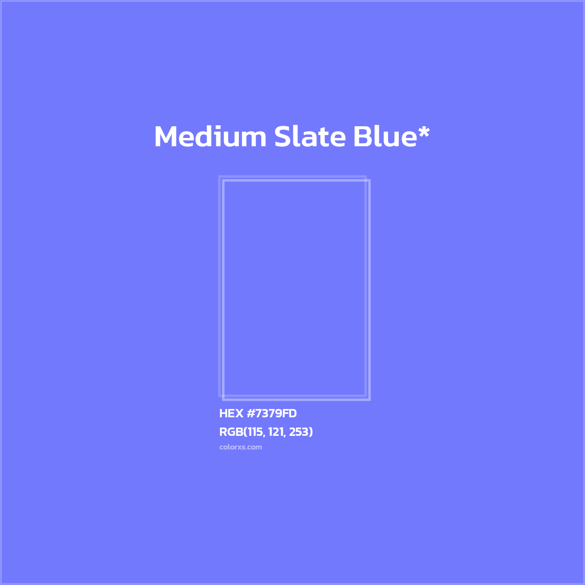 HEX #7379FD Color Name, Color Code, Palettes, Similar Paints, Images