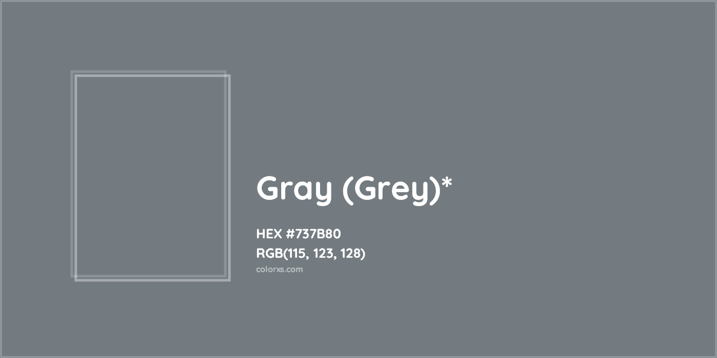 HEX #737B80 Color Name, Color Code, Palettes, Similar Paints, Images