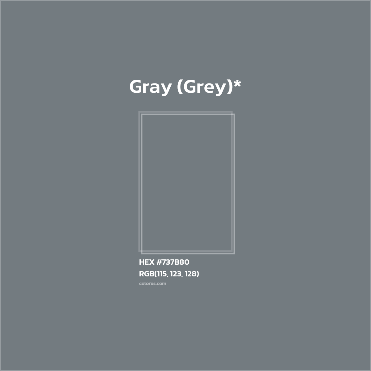 HEX #737B80 Color Name, Color Code, Palettes, Similar Paints, Images