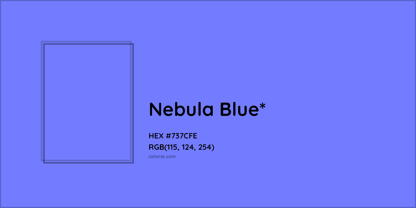 HEX #737CFE Color Name, Color Code, Palettes, Similar Paints, Images