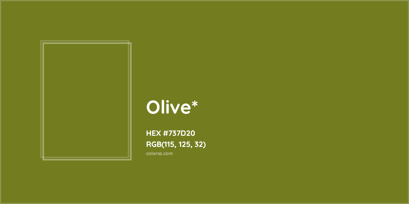 HEX #737D20 Color Name, Color Code, Palettes, Similar Paints, Images