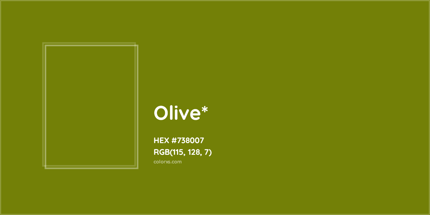 HEX #738007 Color Name, Color Code, Palettes, Similar Paints, Images