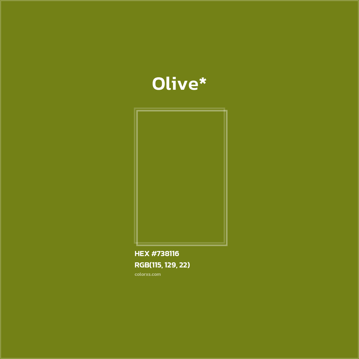 HEX #738116 Color Name, Color Code, Palettes, Similar Paints, Images