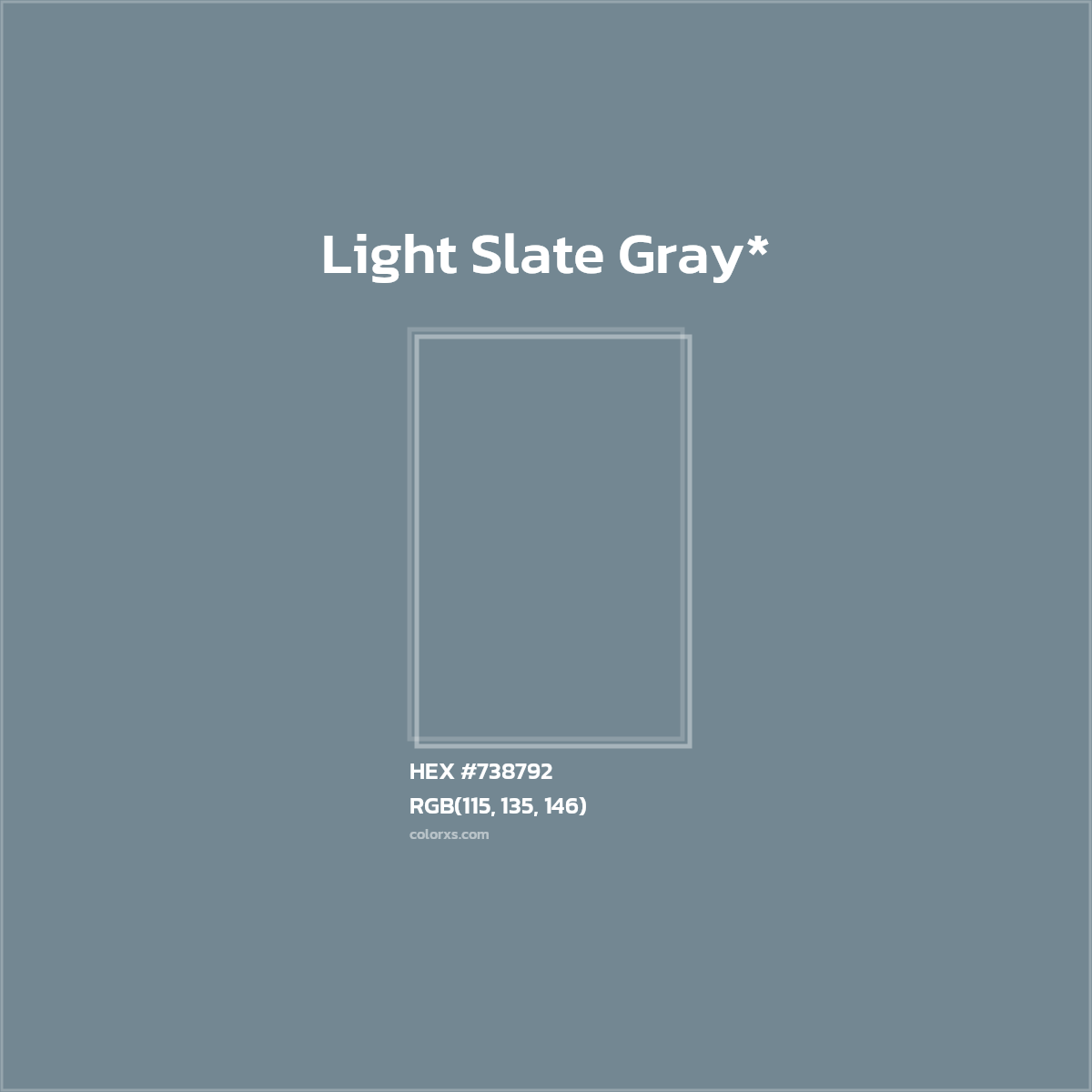 HEX #738792 Color Name, Color Code, Palettes, Similar Paints, Images