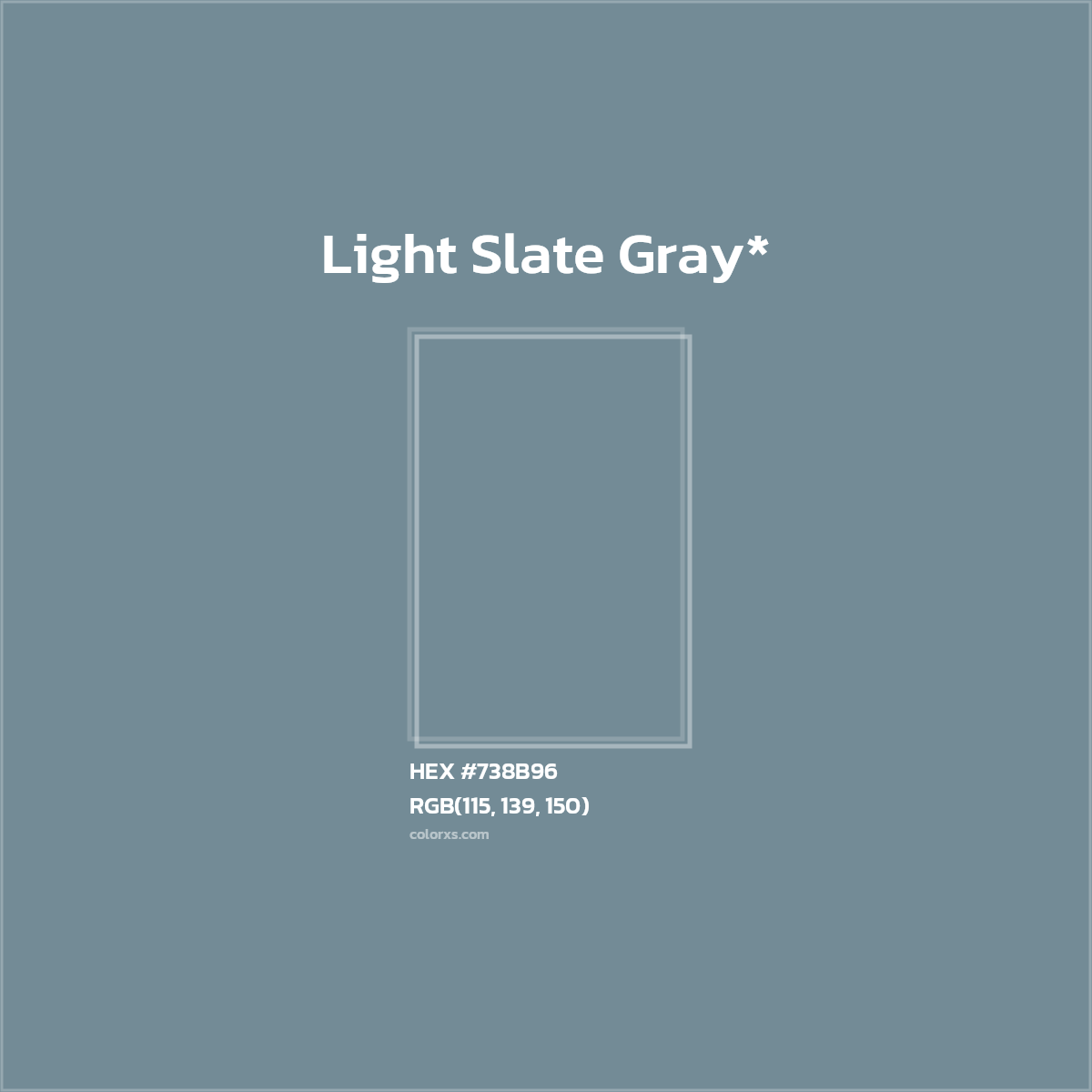 HEX #738B96 Color Name, Color Code, Palettes, Similar Paints, Images