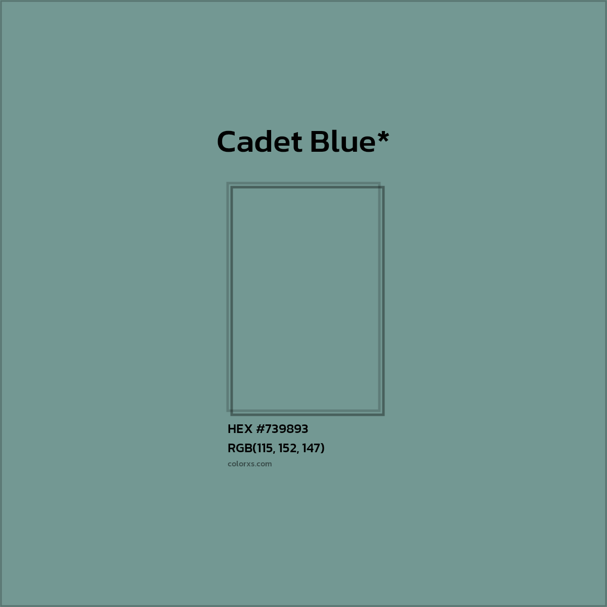 HEX #739893 Color Name, Color Code, Palettes, Similar Paints, Images