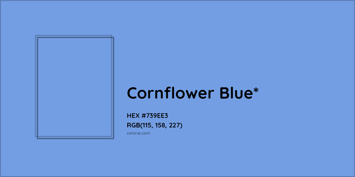 HEX #739EE3 Color Name, Color Code, Palettes, Similar Paints, Images