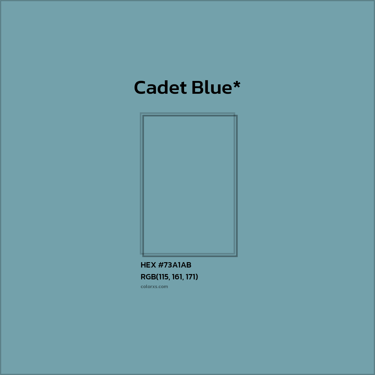 HEX #73A1AB Color Name, Color Code, Palettes, Similar Paints, Images
