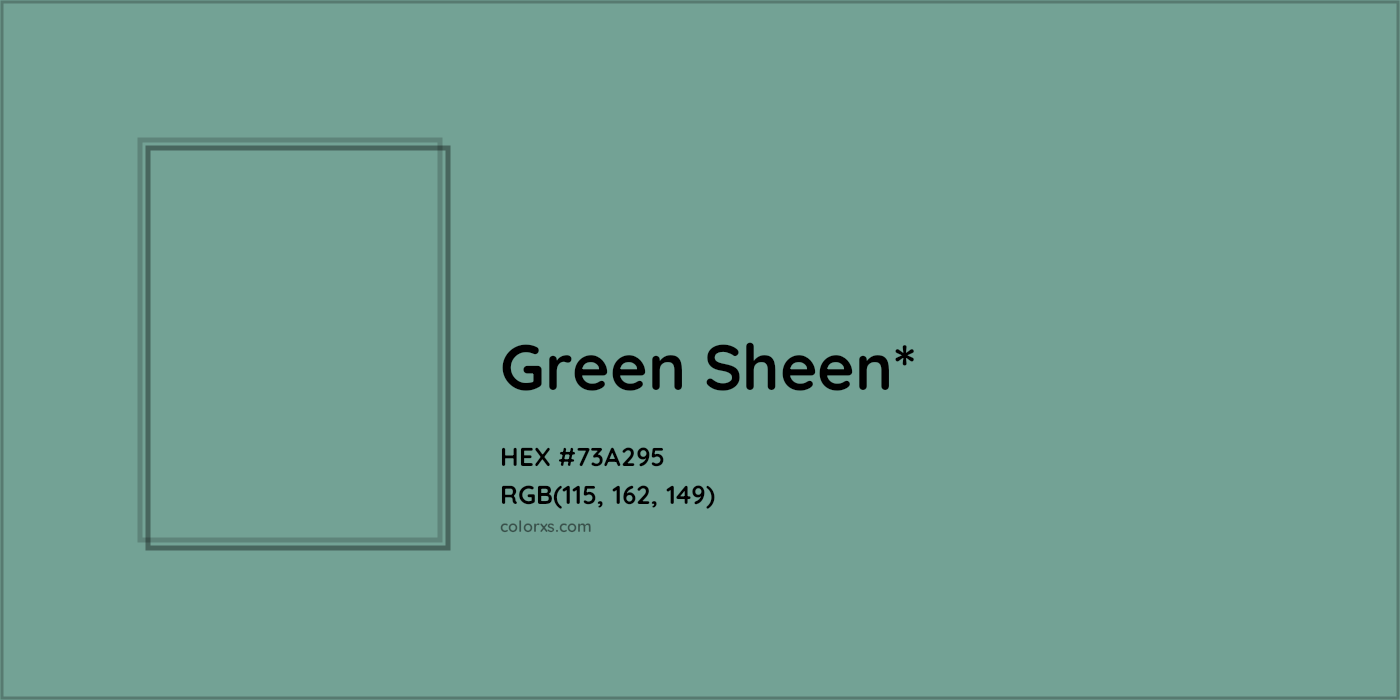HEX #73A295 Color Name, Color Code, Palettes, Similar Paints, Images
