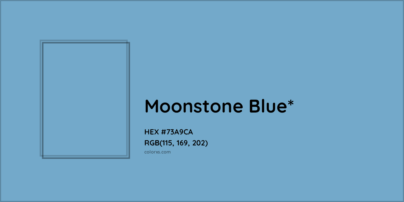 HEX #73A9CA Color Name, Color Code, Palettes, Similar Paints, Images