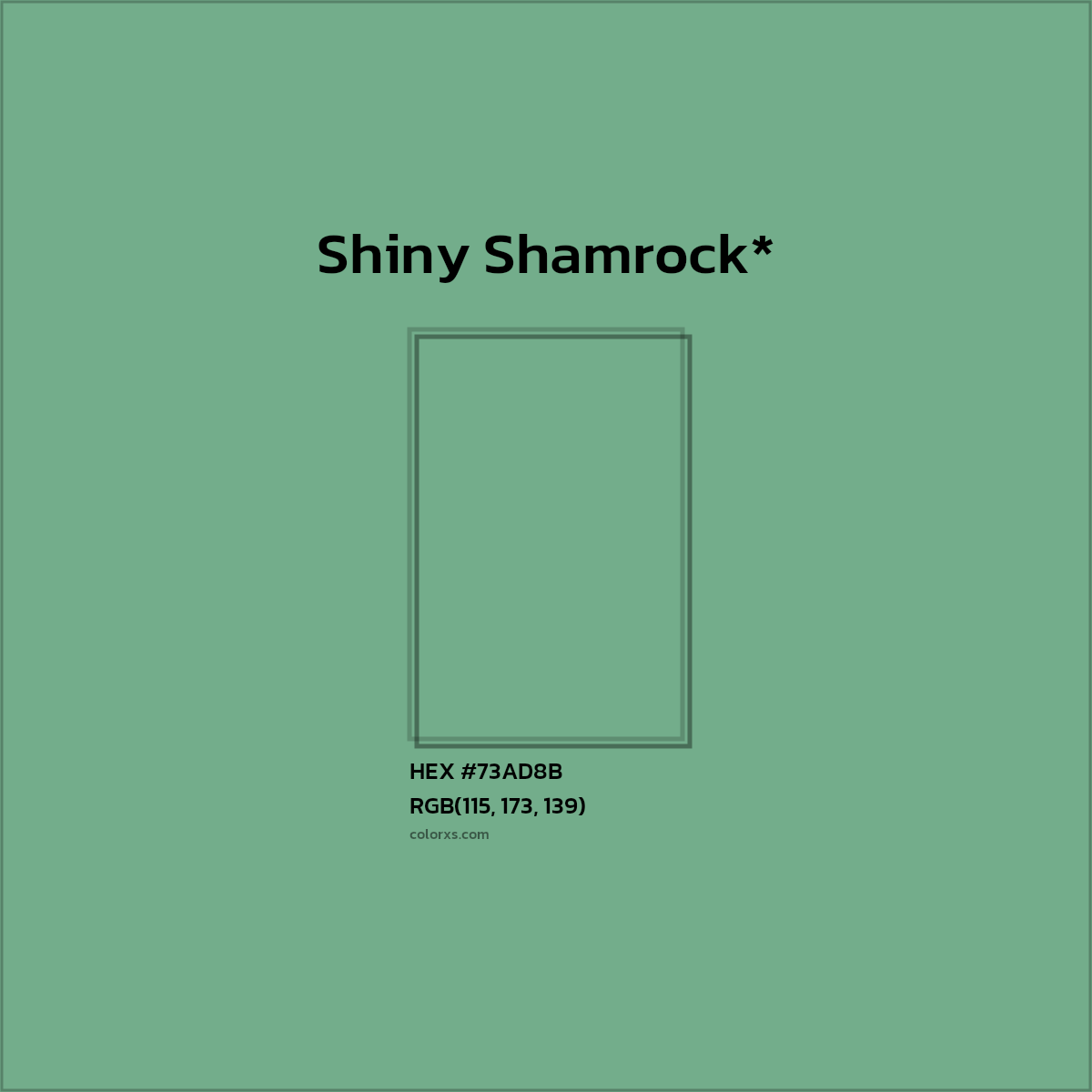 HEX #73AD8B Color Name, Color Code, Palettes, Similar Paints, Images