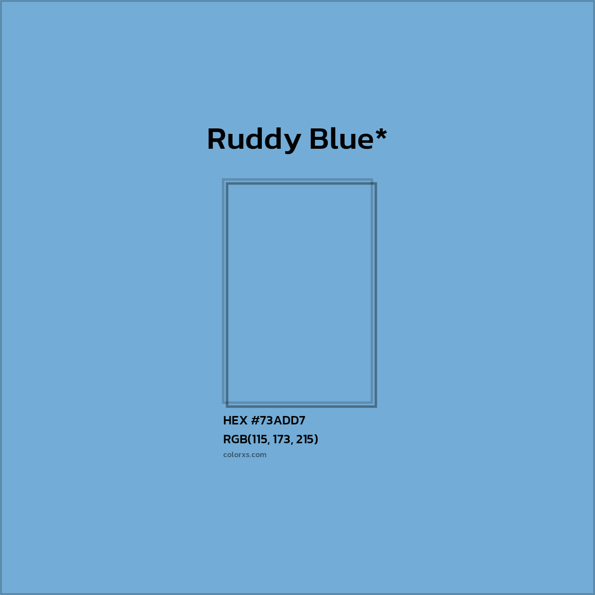 HEX #73ADD7 Color Name, Color Code, Palettes, Similar Paints, Images
