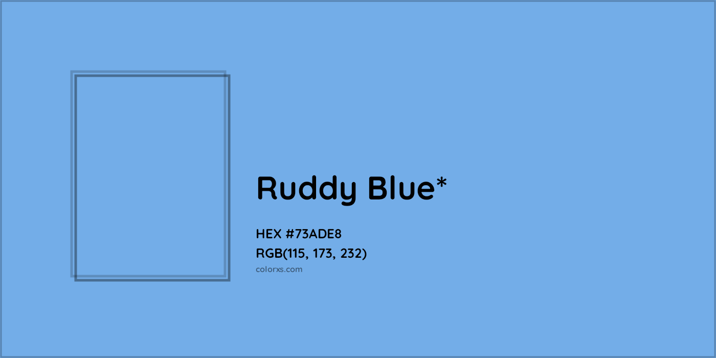 HEX #73ADE8 Color Name, Color Code, Palettes, Similar Paints, Images