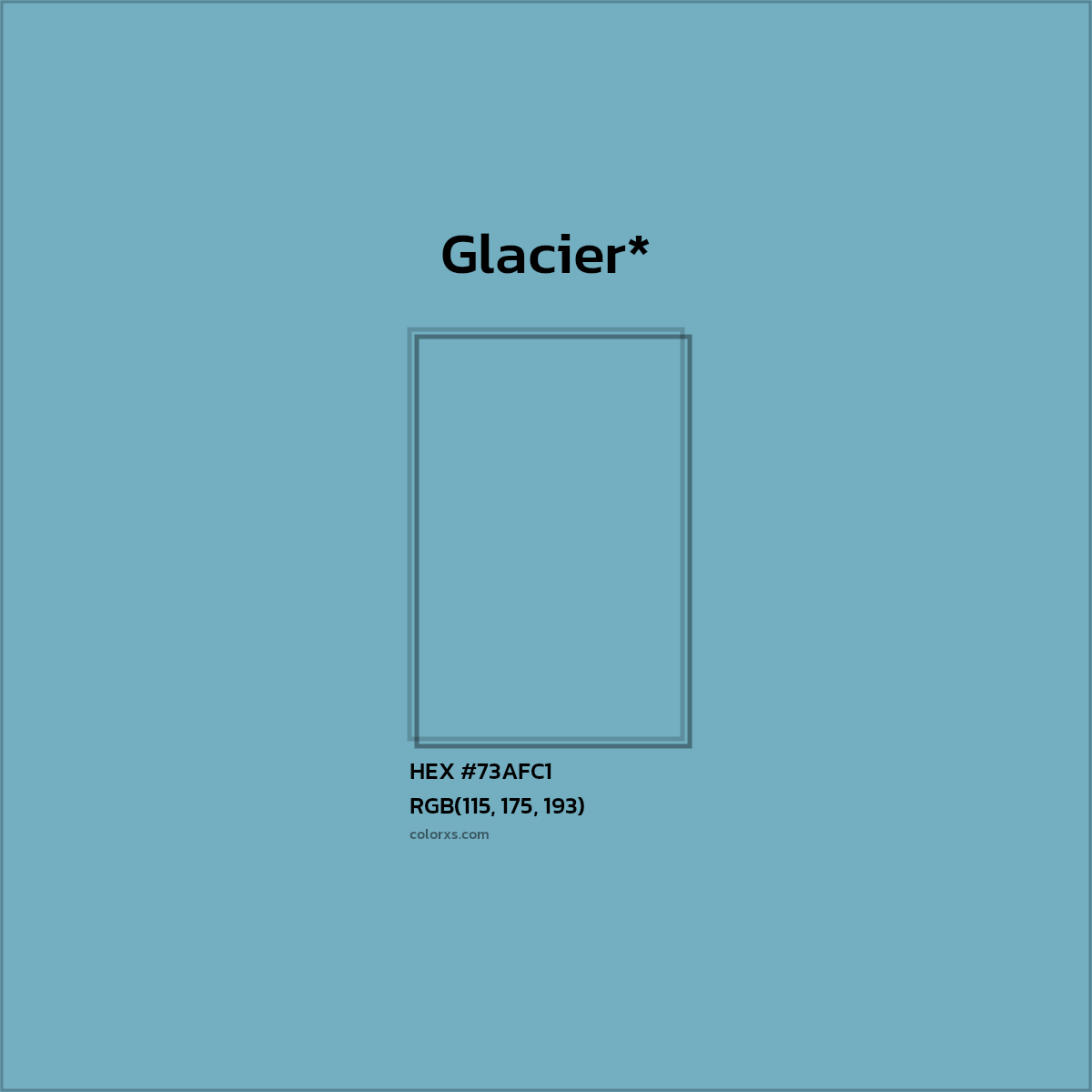 HEX #73AFC1 Color Name, Color Code, Palettes, Similar Paints, Images