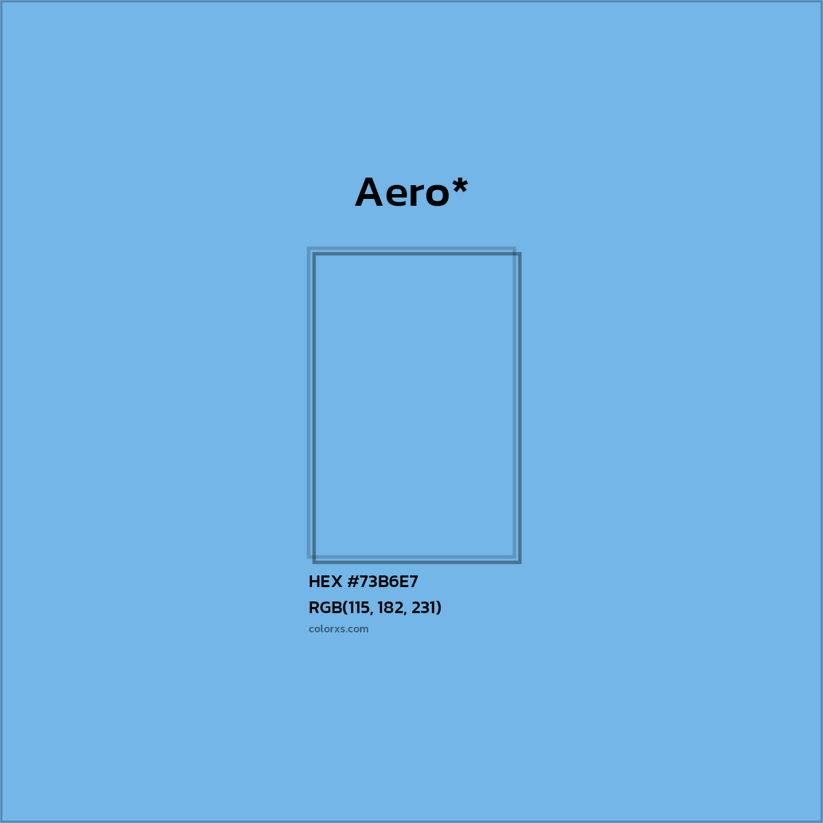 HEX #73B6E7 Color Name, Color Code, Palettes, Similar Paints, Images