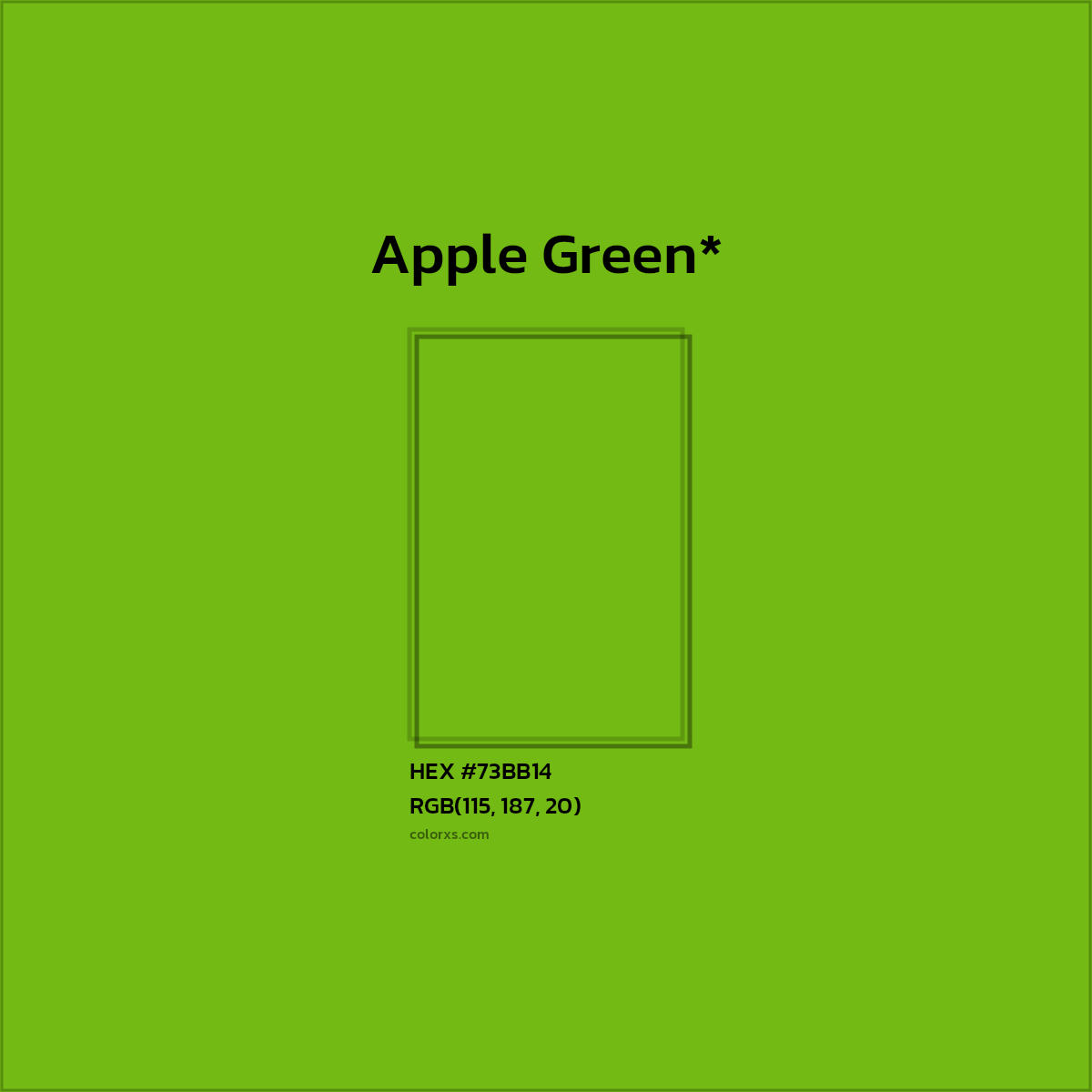 HEX #73BB14 Color Name, Color Code, Palettes, Similar Paints, Images