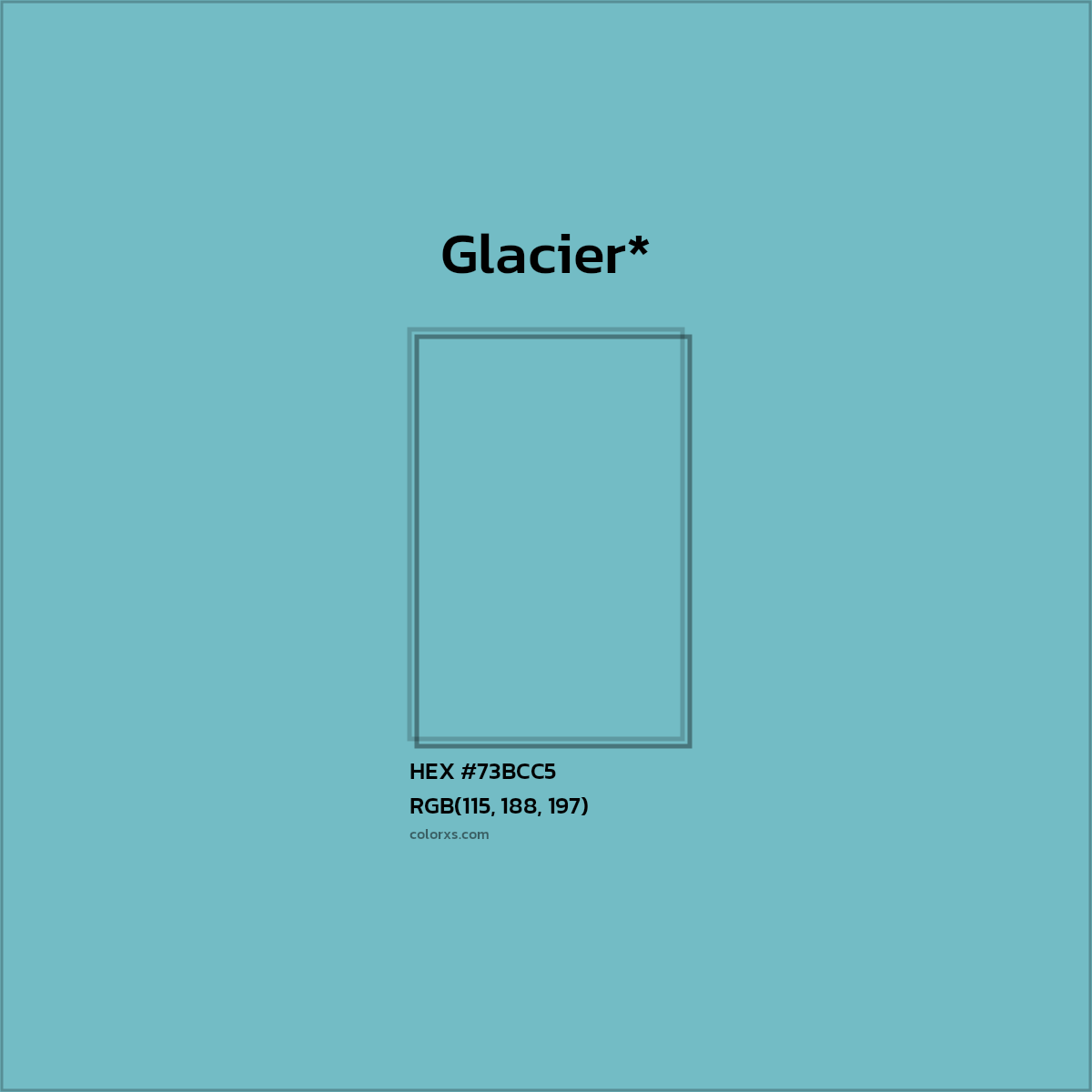 HEX #73BCC5 Color Name, Color Code, Palettes, Similar Paints, Images