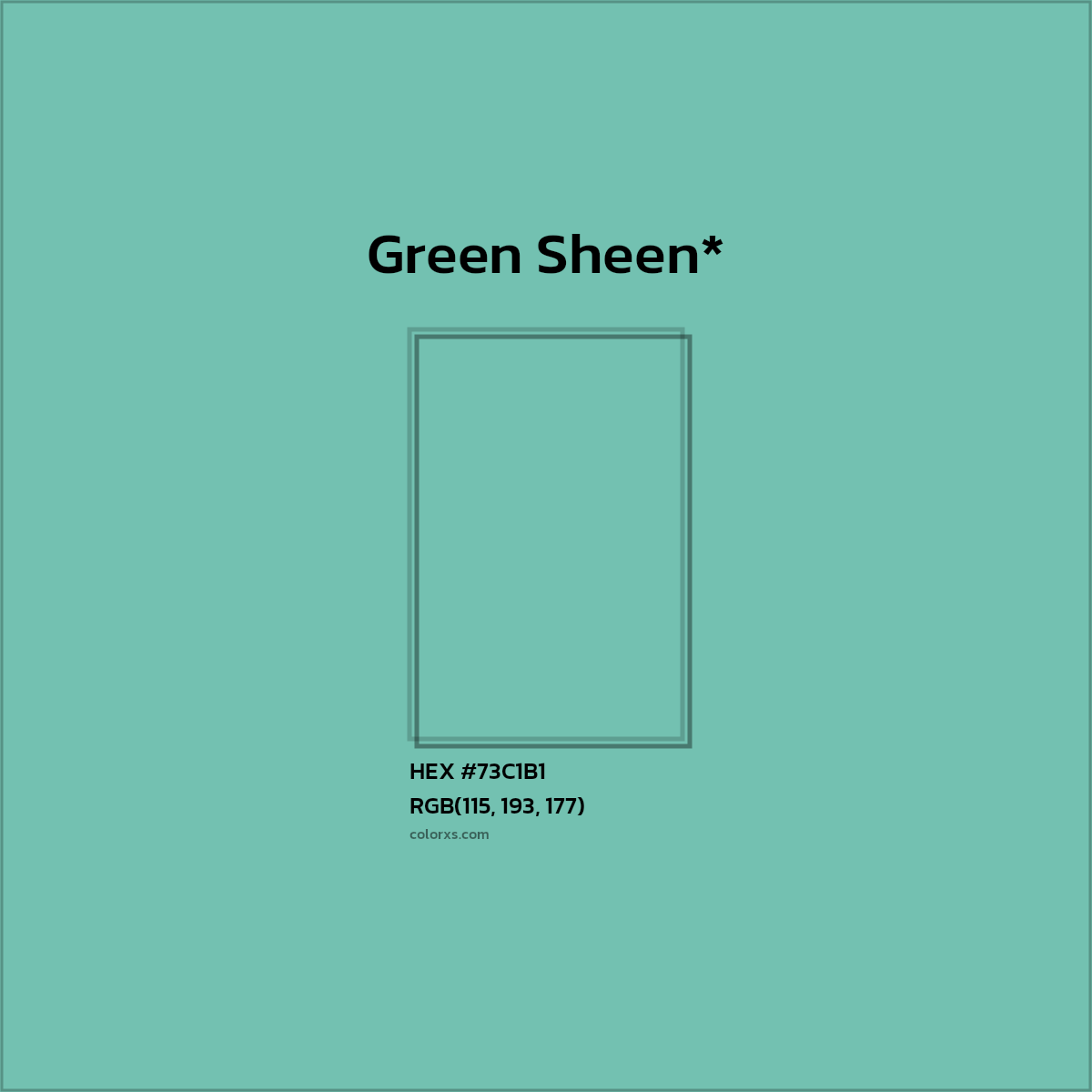 HEX #73C1B1 Color Name, Color Code, Palettes, Similar Paints, Images
