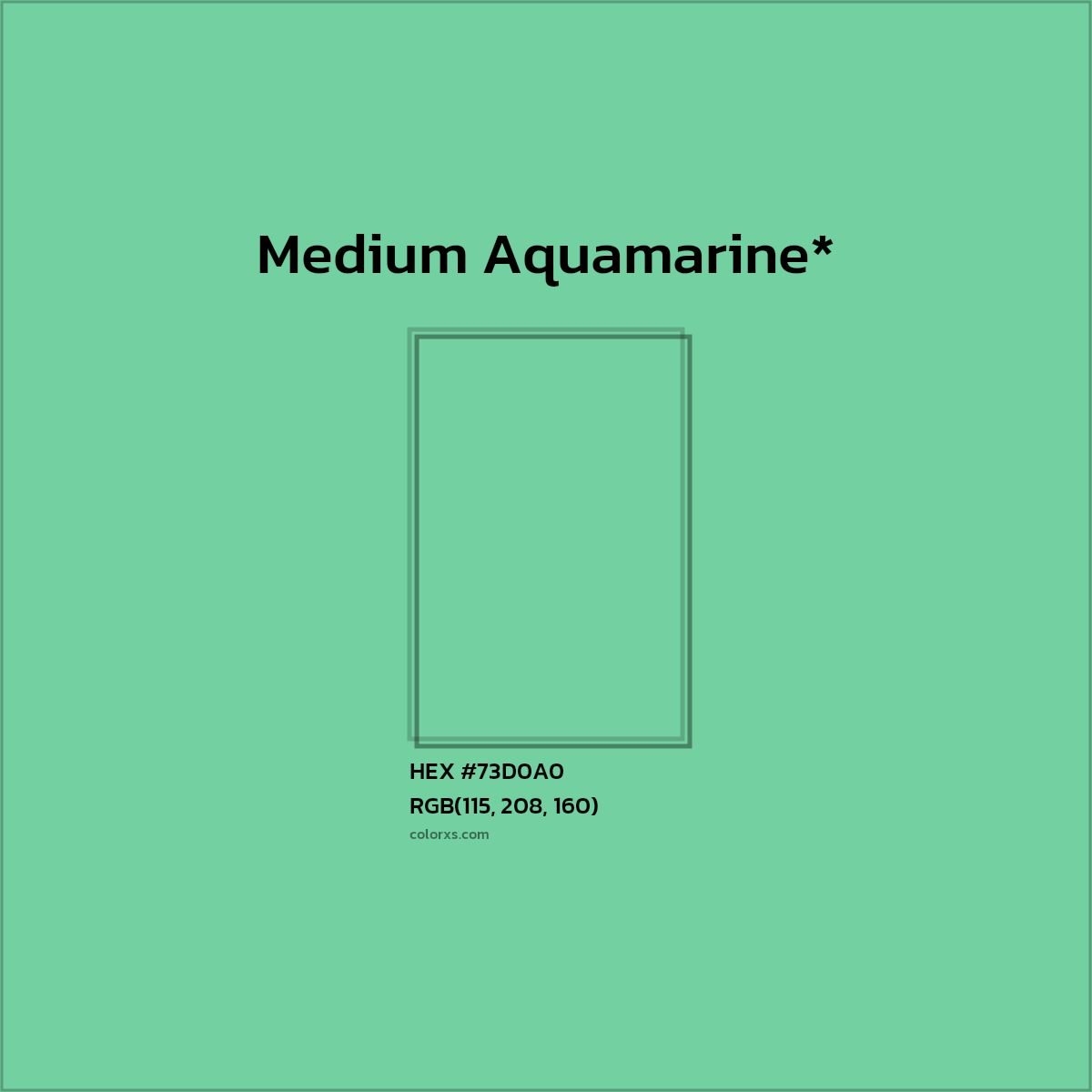 HEX #73D0A0 Color Name, Color Code, Palettes, Similar Paints, Images