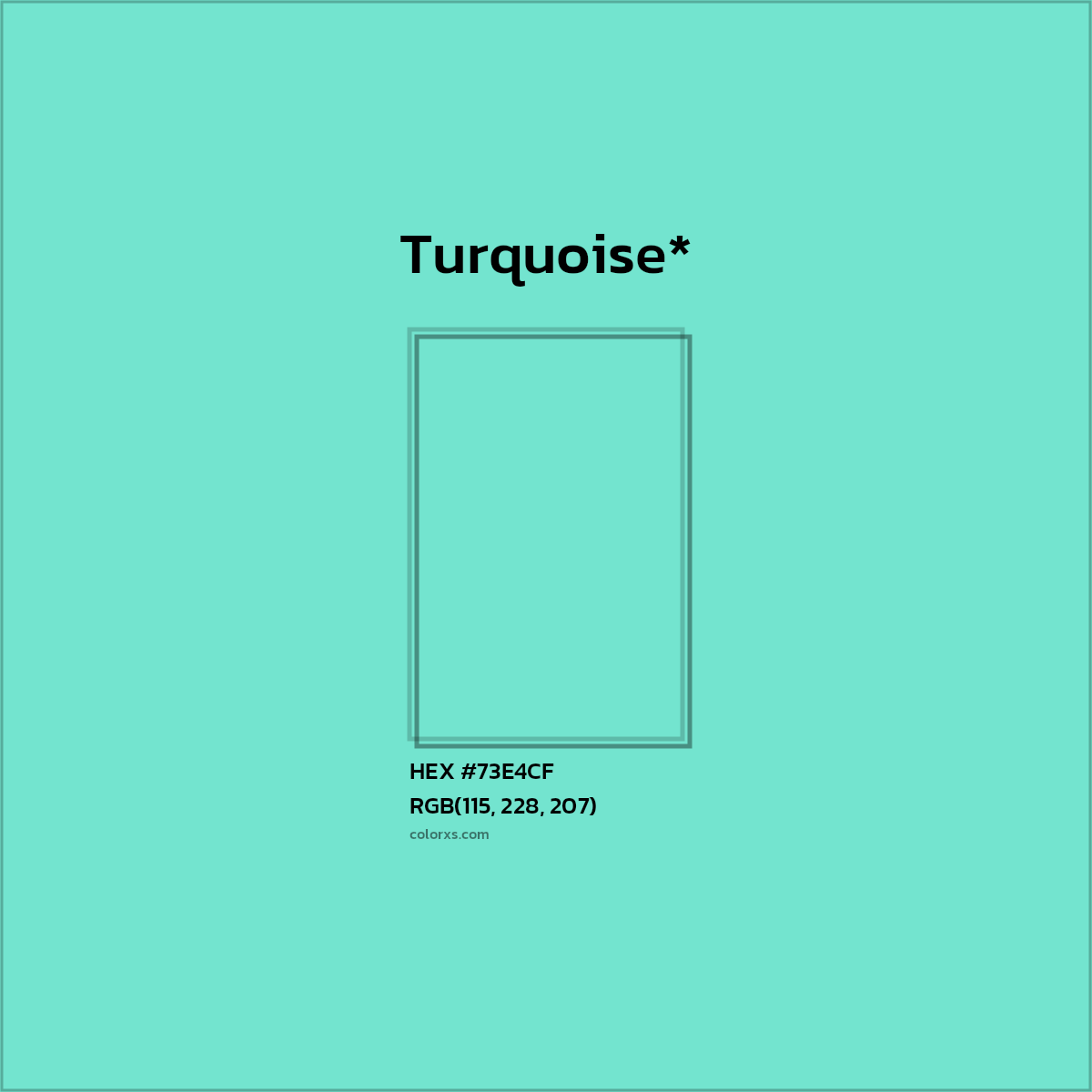HEX #73E4CF Color Name, Color Code, Palettes, Similar Paints, Images
