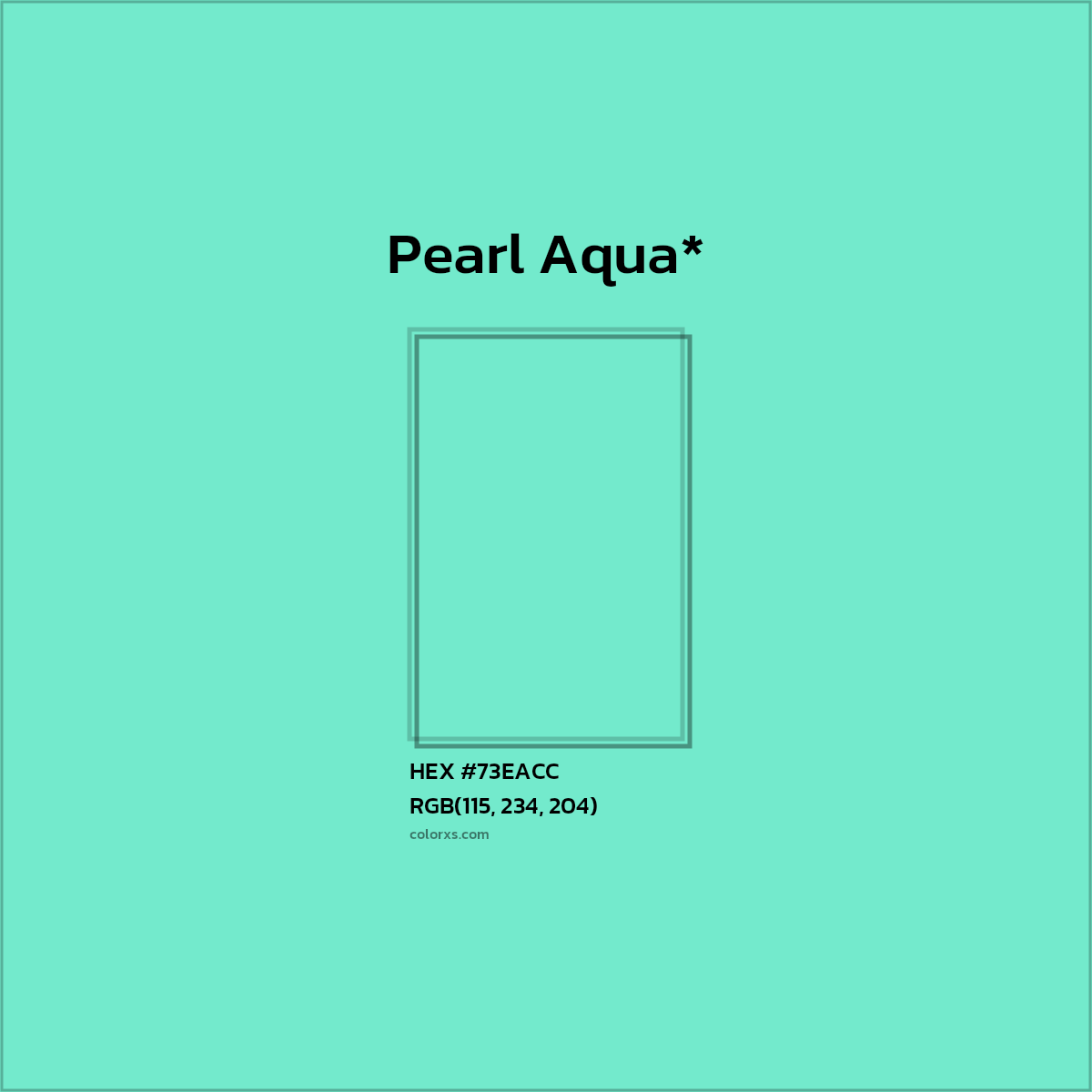HEX #73EACC Color Name, Color Code, Palettes, Similar Paints, Images