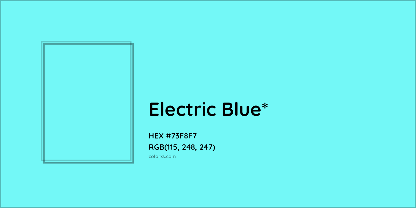 HEX #73F8F7 Color Name, Color Code, Palettes, Similar Paints, Images