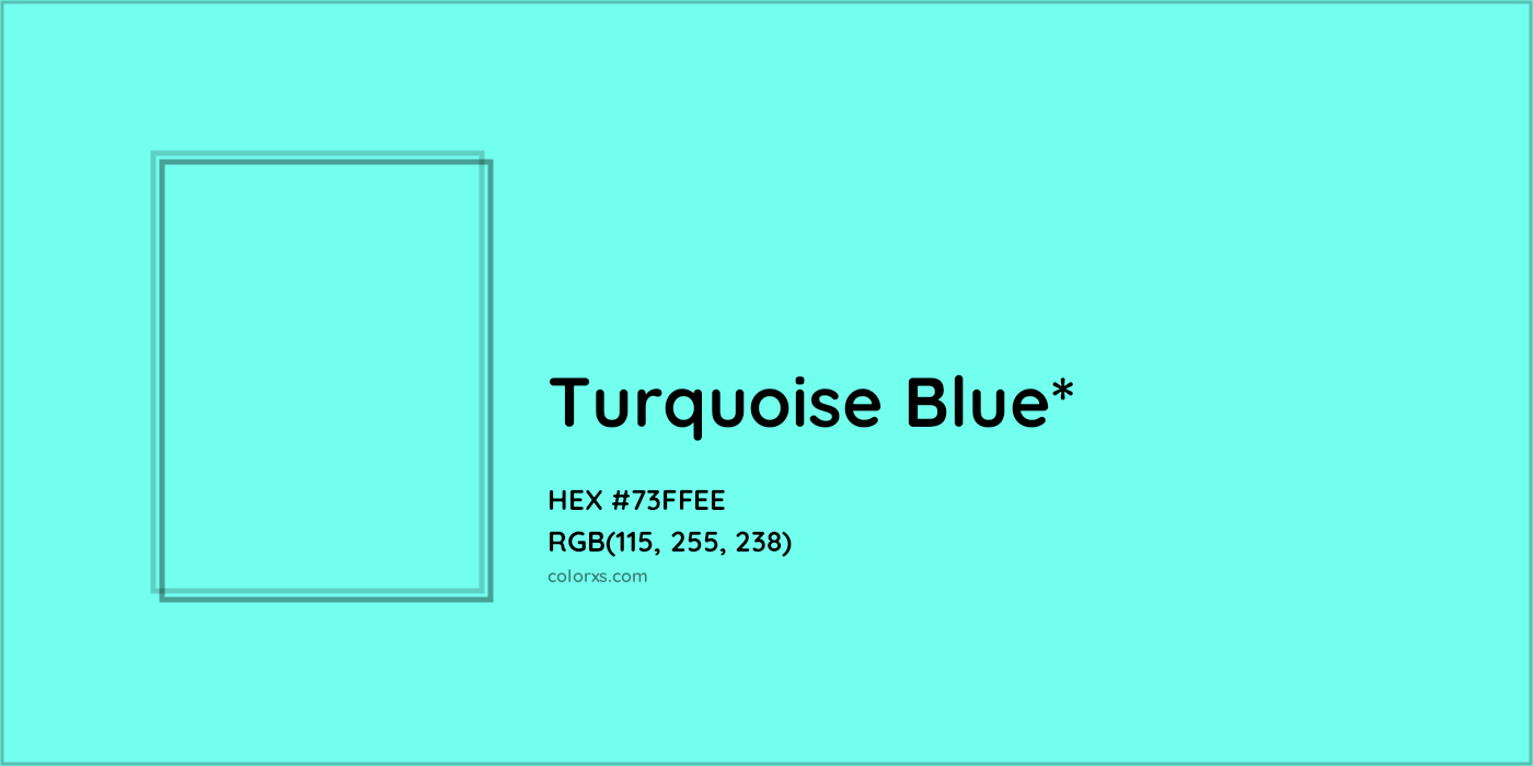 HEX #73FFEE Color Name, Color Code, Palettes, Similar Paints, Images