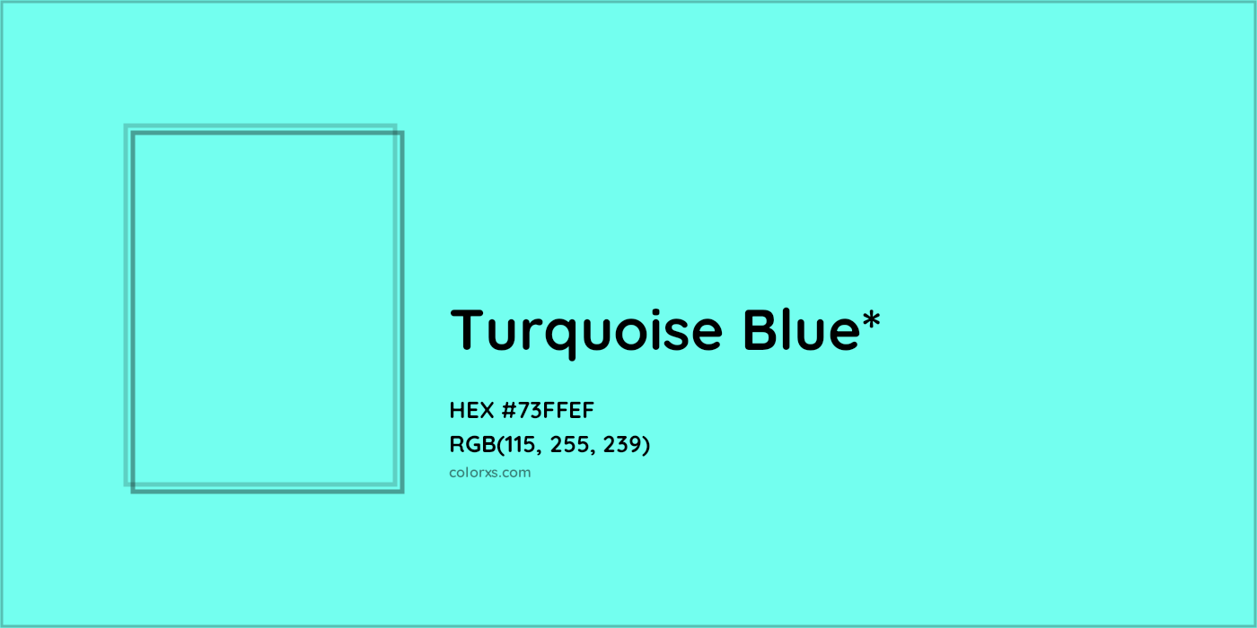 HEX #73FFEF Color Name, Color Code, Palettes, Similar Paints, Images