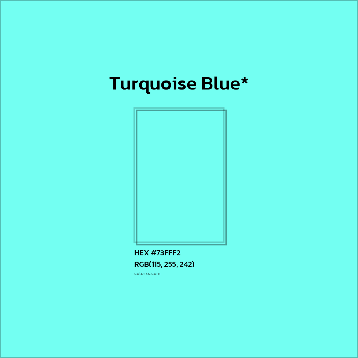 HEX #73FFF2 Color Name, Color Code, Palettes, Similar Paints, Images