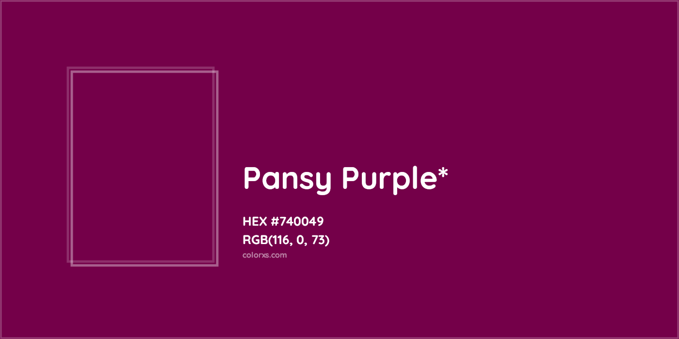 HEX #740049 Color Name, Color Code, Palettes, Similar Paints, Images