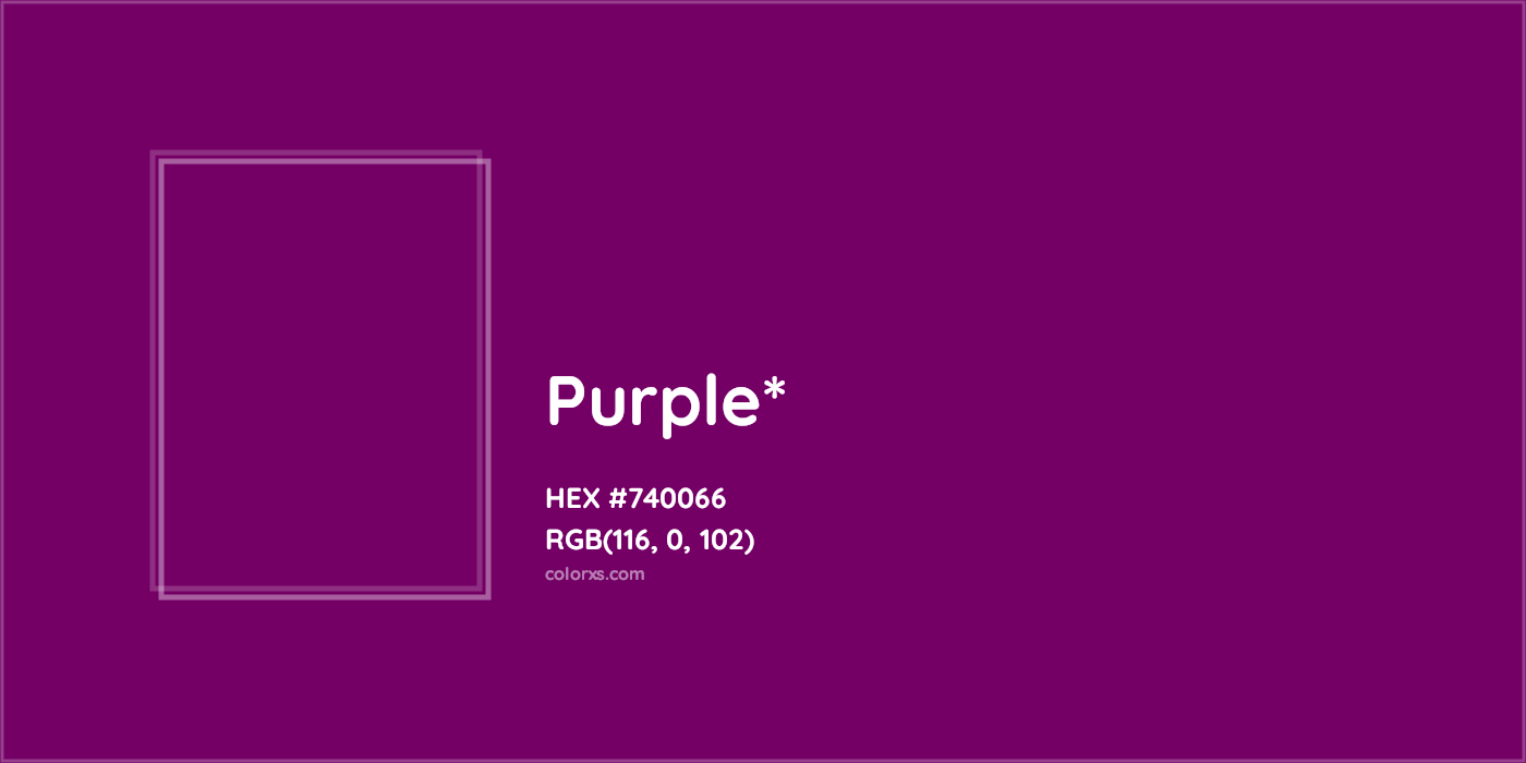 HEX #740066 Color Name, Color Code, Palettes, Similar Paints, Images
