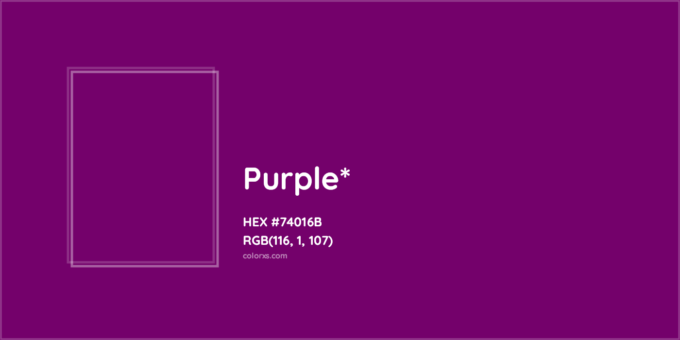 HEX #74016B Color Name, Color Code, Palettes, Similar Paints, Images